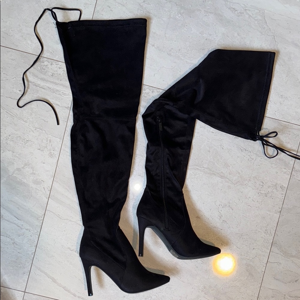 Elegant Black Over-the-Knee Boots